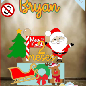 ARQUIVO de Corte Topo de Bolo Papai Noel de Natal- 37