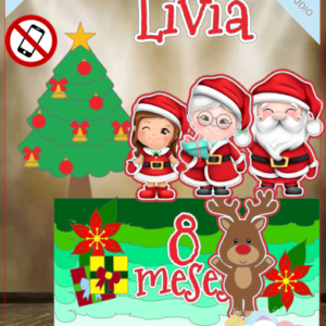 ARQUIVO de Corte Topo de Bolo Papai Noel de Natal- 39
