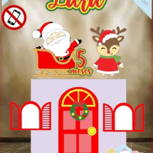 ARQUIVO de Corte Topo de Bolo Papai Noel de Natal - 41