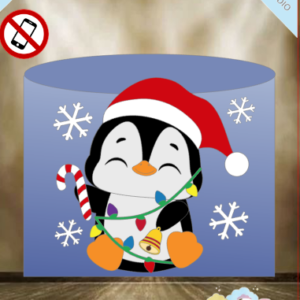ARQUIVO de Corte Topo de Bolo Pinguim do Papai Noel Natal- 14