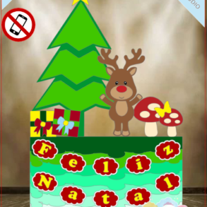 ARQUIVO de Corte Topo de Bolo Renna de Natal- 05