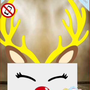 ARQUIVO de Corte Topo de Bolo Renna de Natal- 06