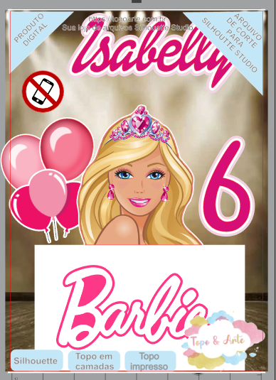 Bolo da Barbie 