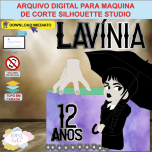 ARQUIVO de Corte Topo de Bolo Wandinha Addams - 16