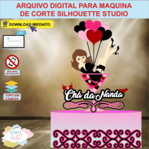 ARQUIVO de Corte Topo de Bolo Cha de Lingerie - 01