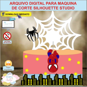 ARQUIVO de Corte Topo de Bolo Homem Aranha - 03
