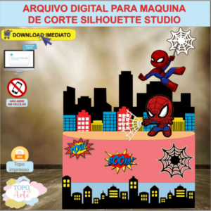 ARQUIVO de Corte Topo de Bolo Homem Aranha - 04