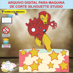 ARQUIVO de Corte Topo de Bolo Homem de Ferro - 02