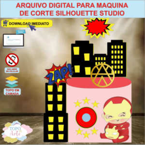 ARQUIVO de Corte Topo de Bolo Homem de Ferro - 03