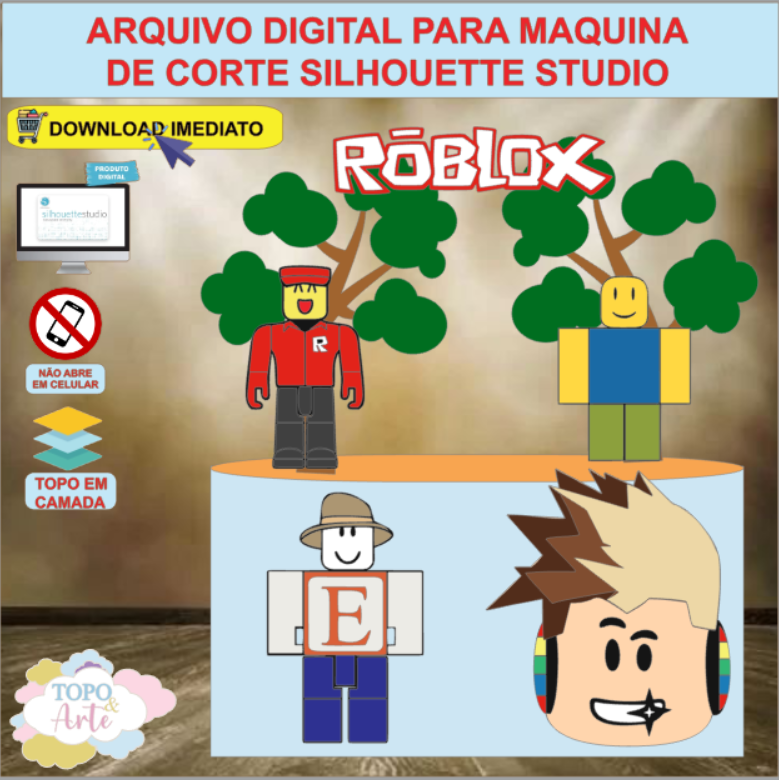 ARQUIVO de Corte Topo de Bolo Roblox - 05