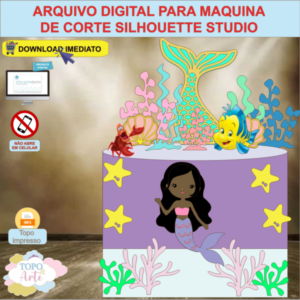 ARQUIVO de Corte Topo de Bolo Sereia - 10