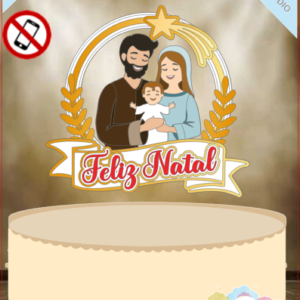 ARQUIVO de Corte Topo de Bolo presepio de Natal - 44