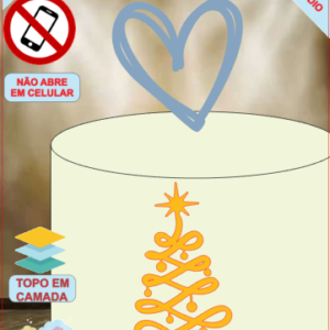 ARQUIVO de Corte Topo de Bolo Arvore de Natal - 110