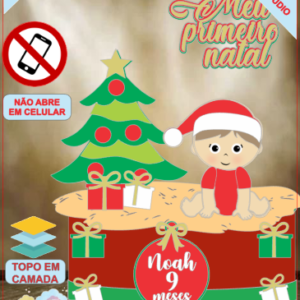 ARQUIVO de Corte Topo de Bolo Bebe de Natal - 62