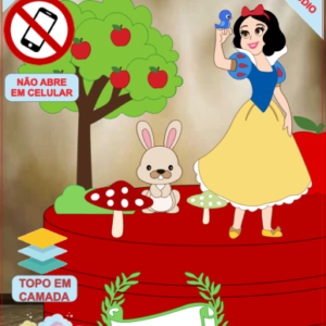 ARQUIVO de Corte Topo de Bolo Branca de Neve - 22