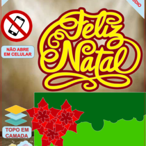 ARQUIVO de Corte Topo de Bolo Feliz Natal - 58