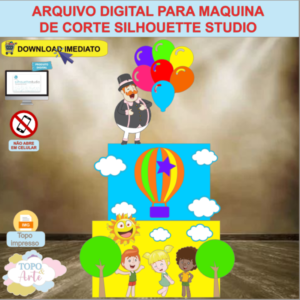 ARQUIVO de Corte Topo de Bolo Mundo Bita - 02