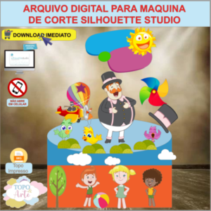 ARQUIVO de Corte Topo de Bolo Mundo Bita - 05