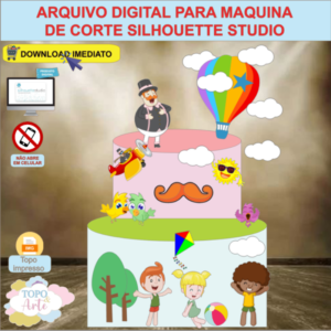 ARQUIVO de Corte Topo de Bolo Mundo Bita - 06
