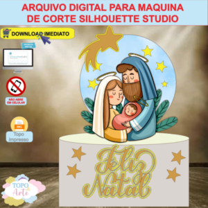 ARQUIVO de Corte Topo de Bolo Presepio de Natal - 80