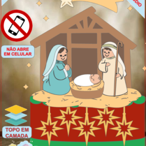 ARQUIVO de Corte Topo de Bolo Presepio de Natal - 61