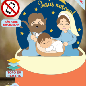ARQUIVO de Corte Topo de Bolo Presepio de Natal - 78