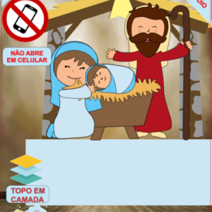 ARQUIVO de Corte Topo de Bolo Presepio de Natal - 92