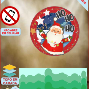 ARQUIVO de Corte Topo de Bolo Shaker do Papail Noel Natal - 49