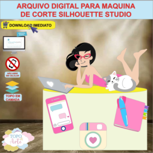 ARQUIVO de Corte Topo de Bolo Rede Social Blogueira - 14