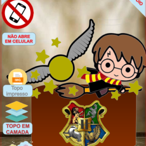 ARQUIVO de Corte Topo de Bolo Harry Potter - 04