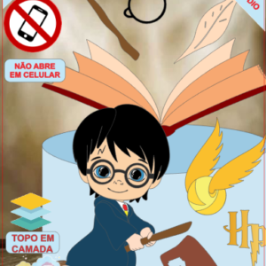 ARQUIVO de Corte Topo de Bolo Harry Potter - 08