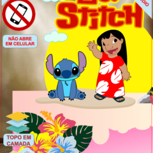 ARQUIVO de Corte Topo de Bolo Lilo e Stitch - 14