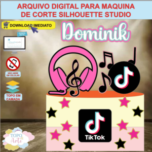 ARQUIVO de Corte Topo de Bolo Rede Social TikTok - 05