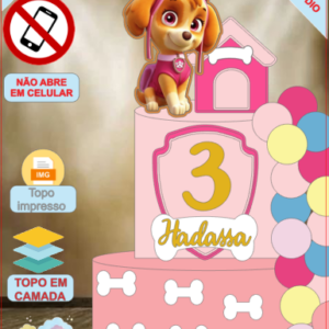 ARQUIVO de Corte Topo de Bolo Patrulha Canina - 05