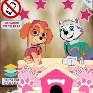 ARQUIVO de Corte Topo de Bolo Patrulha Canina - 06