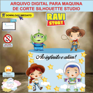 ARQUIVO de Corte Topo de Bolo Toy Story Aquarela - 05