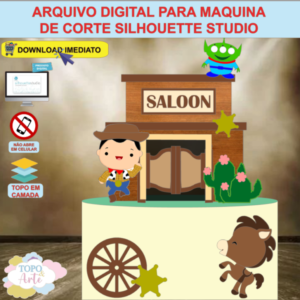 ARQUIVO de Corte Topo de Bolo Toy Story Cute - 02