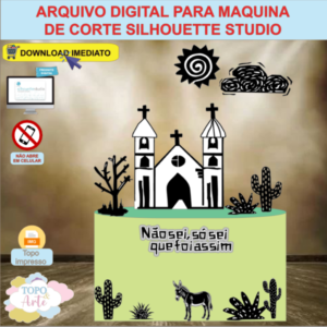 ARQUIVO de Corte Topo de Bolo Cordel Encantado - 02