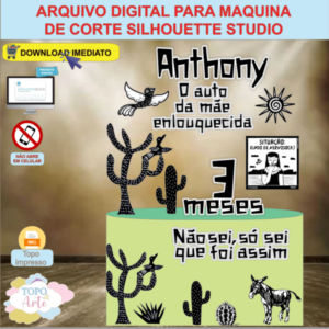 ARQUIVO de Corte Topo de Bolo Cordel Encantado - 03