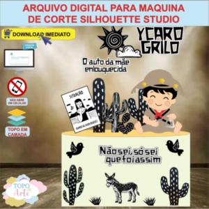 ARQUIVO de Corte Topo de Bolo Cordel Encantado - 10