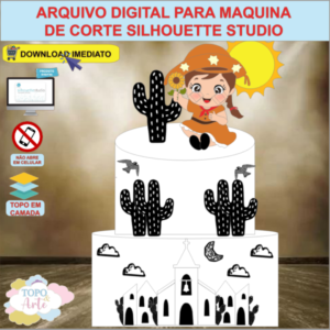 ARQUIVO de Corte Topo de Bolo Maria Bonita - 06