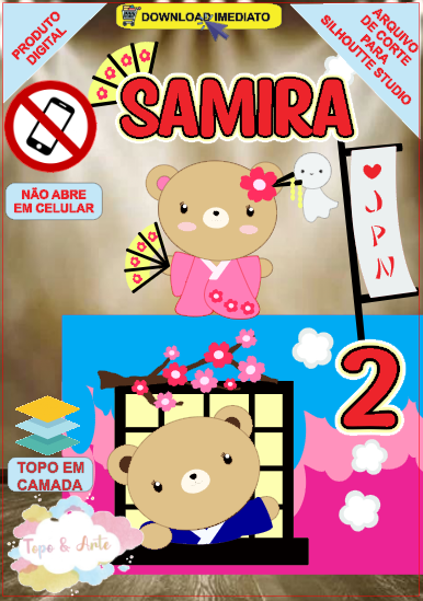 ARQUIVO de Corte Topo de Bolo Cha Revelação Bebe Urso Ursinho - 25
