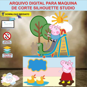 ARQUIVO de Corte Topo de Bolo Peppa Pig - 03
