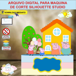ARQUIVO de Corte Topo de Bolo Peppa Pig - 05