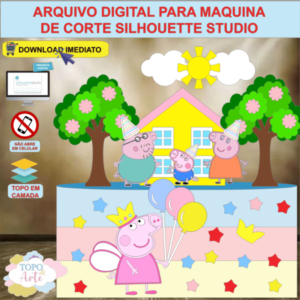 ARQUIVO de Corte Topo de Bolo Peppa Pig - 06