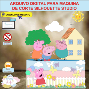 ARQUIVO de Corte Topo de Bolo Peppa Pig - 07
