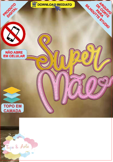 ARQUIVO de Corte Topo de Bolo Dia das Maes - 34
