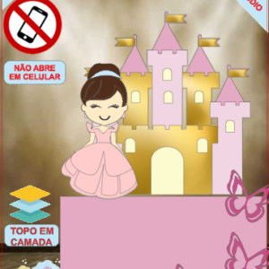 ARQUIVO de Corte Topo de Bolo Cinderela - 02