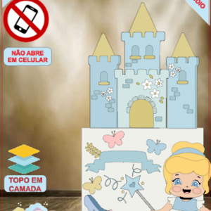 ARQUIVO de Corte Topo de Bolo Cinderela - 13