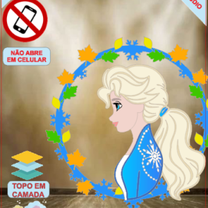 ARQUIVO de Corte Topo de Bolo Frozen Anna, Elsa, Sven - 15